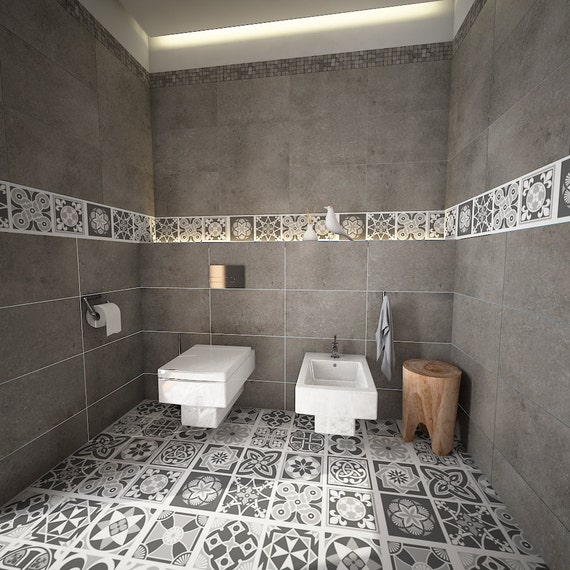 Vloertegels Tegels Floor Vinyl tegel Stickers badkamer Vloertegels Tegels Floor Vinyl tegel Stickers badkamer