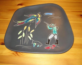 West German Wall Plate - Zell Keramik