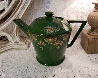 Japanese Moriage Redware tea pot