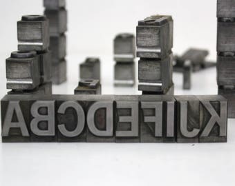 Pick your Letters / Vintage Alphabet Metal Type Letterpress
