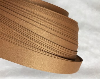 Shimmer Cognac~ Weaving Star Paper (50 strips)