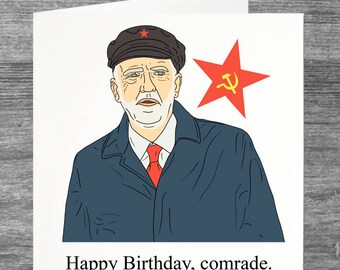 Jeremy Corbyn | Birthday Card | Happy Birthday, comrade