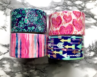 Patterned Duct Tape Hearts|Arrows|Stripes|Paisley Printed DuctTape