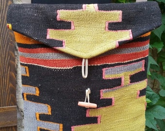 VINTAGE KILIM BAG.......Turkish handmade