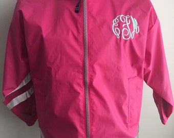 Monogrammed Rain Jacket-Charles River Rain Jacket-Child's Monogrammed Jacket-Child's Jacket-Personalized Full Zip Up Rain Jacket-Rain Jacket