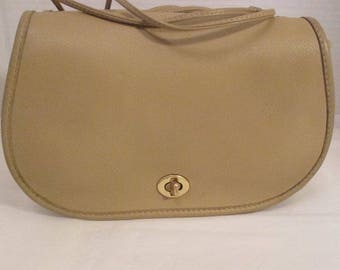 COACH Rare Vintage Bonnie Cashin Bone Leather Double-Sided Shoulder Bag - Refurbished - GVC