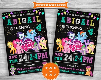 My Little Pony Invitation, My Little Pony Birthday, My Little Pony Invite, My Little Pony Party, My Little Pony – Printable Digital File