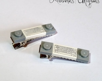 Pair of keyboard Lego brick strips