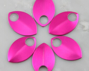 Pink Anodized Aluminum Scales, 50 Small