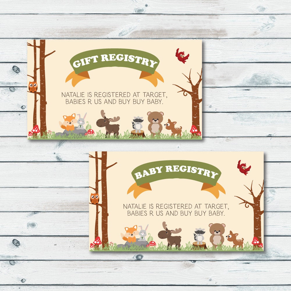 baby registry inserts