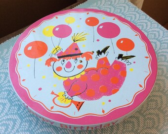 Happy Birthday Cake stand, vintage