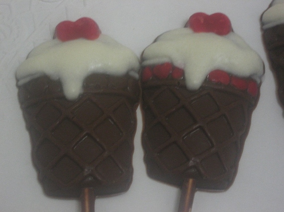 One Dozen Ice Cream Cone lollipops