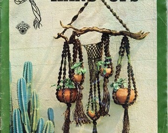 Macrame Instruction Book - Rope Plant Hangers - Macrame Hanging Pots