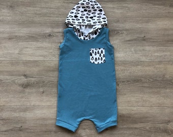 Shortie romper - rainy day