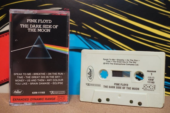 The Dark Side Of The Moon by Pink Floyd Vintage Cassette Tape