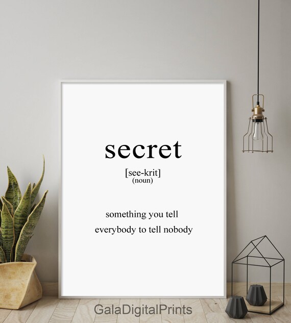 secret-secret-definition-definitions-joke-funny-poster