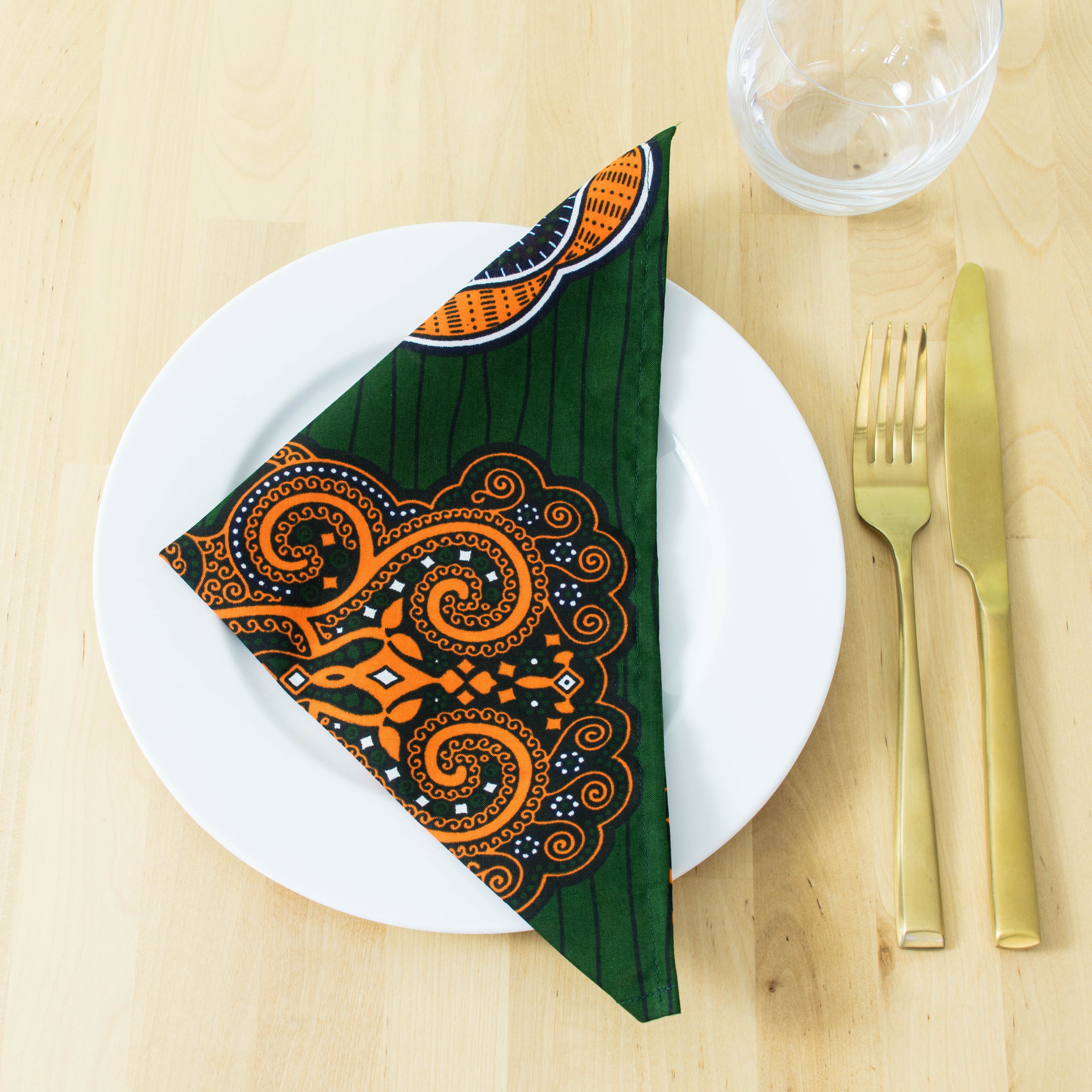 African print napkins set of 4 african fabric napkins