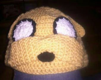 Crochet Beanie Jake the Dog from Adventure Time