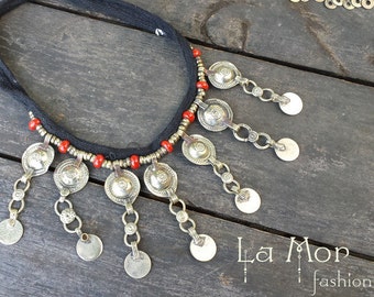 tribal fusion belly dance perfect kuchi necklace- FREE SHIPPING!!!