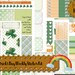 BIG Happy Planner Sticker Kit - St Patrick's Day Weekly Sticker Kit | Irish Lucky Rainbows Shamrocks