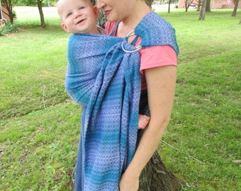 Lenny Lamb Little Love Ocean Ring Sling Wrap Conversion - WCRS - Pleated Shoulder - DVD included, baby shower gift, soft, baby, toddler