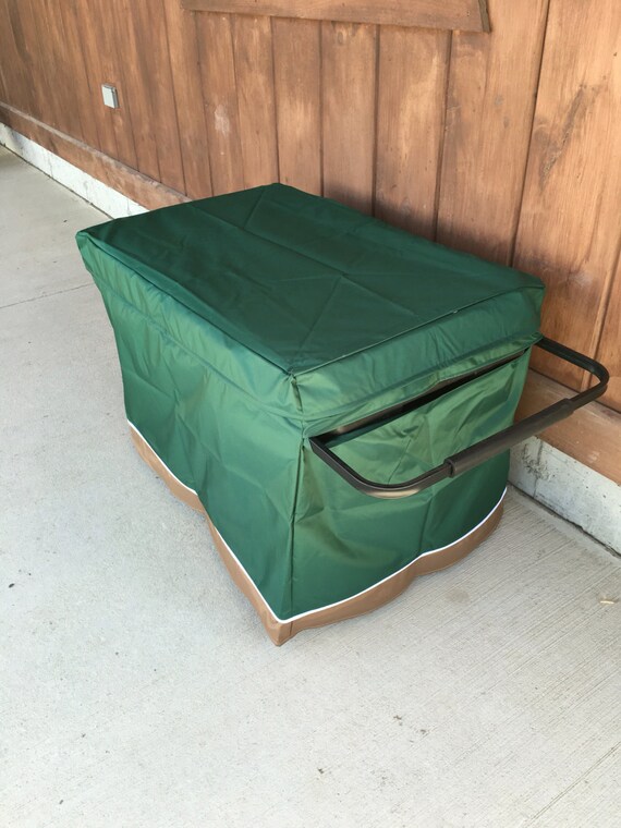 Trunk cover for Stanley or Husky tool box green with white
