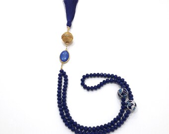 Dark Blue Crystal Beads 99 Tasbih, Islamic Prayer Beads, Muslim Prayer Beads, Islamic Gift, Tasbeeh, Muslim Misbaha, Subha, Worry Beads