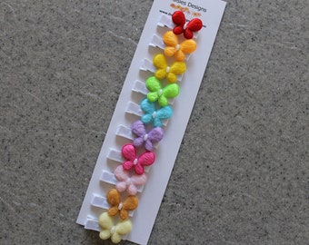 Flutter of Butterflies Barrette's-Girl's Hair Barrettes-Infant Baby Toddler Hair Clips-Alligator Clips