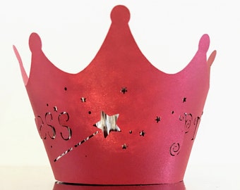 Beautiful Pink Cupcake Wrapper - Princess.