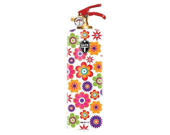 Designer Fire Extinguisher - FLOWERS