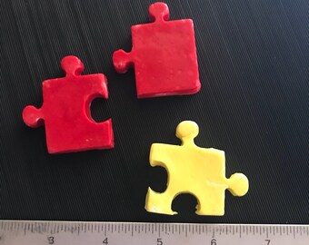 Fondant puzzle pieces