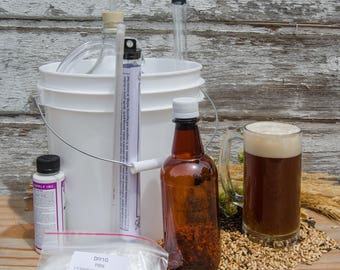 Deluxe All Grain Beer Brew Kit - Do It Yourself 1 Gallon