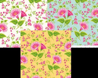 Primavera Fabrics by Riley Blake & Patty Young 3 Color Choices of Main Pattern C5740