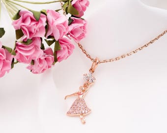 Ballet Pendant-Ballet Gift-Ballerina Gift-Art Pendant-Dancer Pendant-Odette Pendant-Dancer Gift