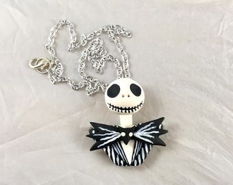 Jack Skellington Nightmare Before Christmas Inspired Necklace