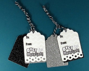 Over the Mountain - Funny Birthday - Gift Tags - Hang Tags - Birthday Gifts - Birthday Wrapping - FourLetterWordCards