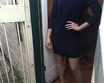 SALE Fabulous Max & Co Navy and Black Mini Dress Small