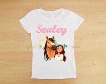 Spirit Riding Free Outfit, Spirit Riding Free Birthday Shirt,Spirit Horse Shirt,Lucky Shirt,Spirit Riding Free Personalized,Spirit and Lucky