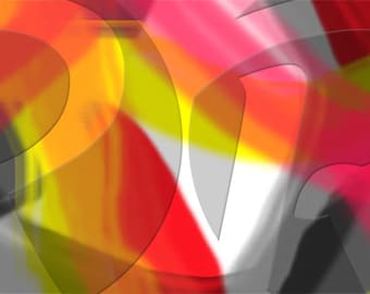 Colors Abstract - Digital Art print - Horizontal