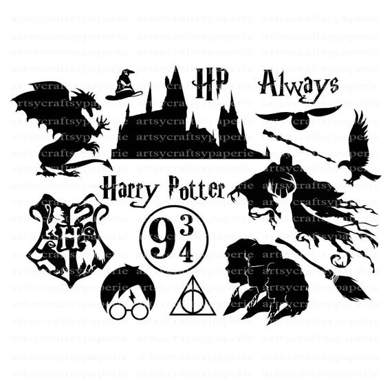INSTANT DOWNLOAD Harry Potter SVG Bundles Harry Potter Svg