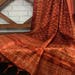 SALE 30% Handloom Khadi Tussar Silk Scarf, Block Print Vegetable Dyed Stole, Handmade Dupatta, Indian Khadi silk DP09