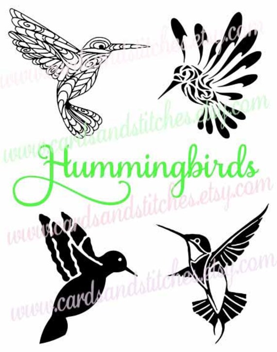 Hummingbirds SVG Birds SVG Cricut SVG Digital Cutting