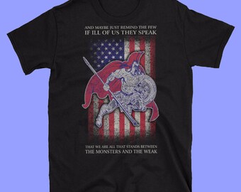 The Monsters and the Weak | Police Shirt | Police Gifts | Police Shirt For Men | Police Tshirts | Police T shirt | Police Tour T Shirt