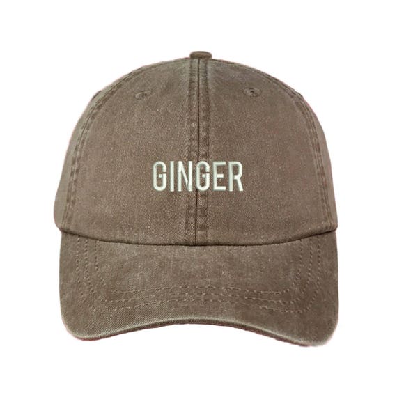 GINGER Washed Dad Hat |GINGER | Bonnie & Clyde | Ginger | Friends Hat | Best Friend Hat| Brownie Hat| Fashion Dad Hat | Dad Hats Tumblr