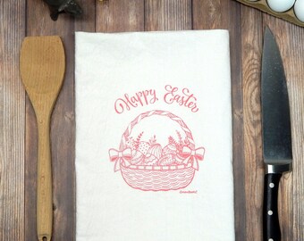 Happy Easter Tea Towel