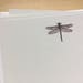 dragonfly stationery set, dragonfly note cards, vintage inspired flat note cards and envelopes