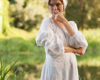 White Linen Shirt 15th Century Chemise