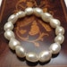 Large Fresh Water Pearls Bracelet, Stretch Pearls Bracelet, Pearls Bracelet, White Pearl Bracelet