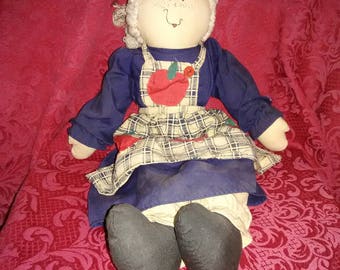 Vintage 1980's rag doll