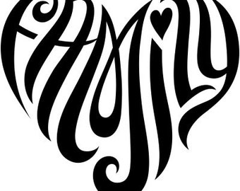 Custom Heart Design for Initials or 1 Name
